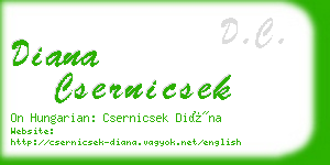 diana csernicsek business card